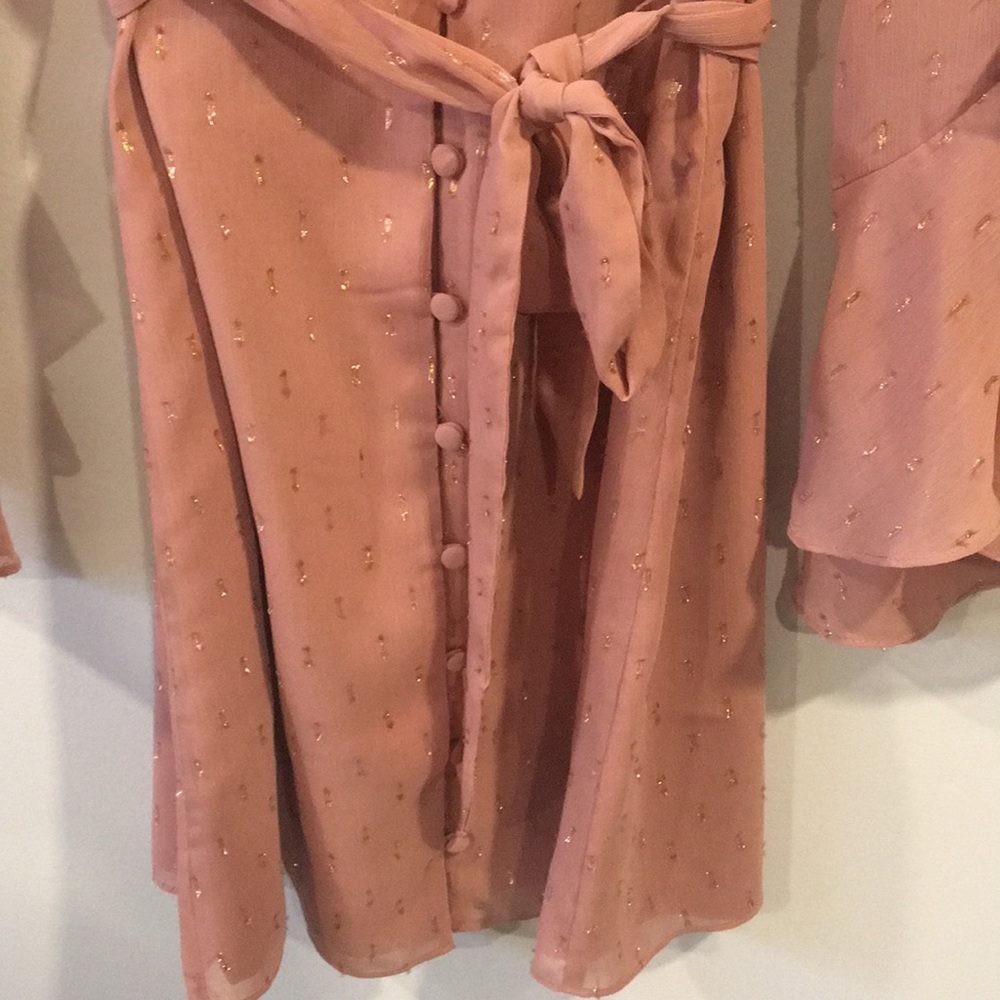 CUPCAKES AND CASHMERE Keegan Metallic Dot Dress - Picture 5 of 12